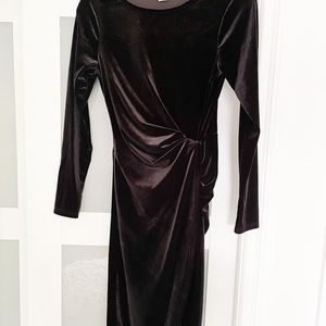 Velvet black dress